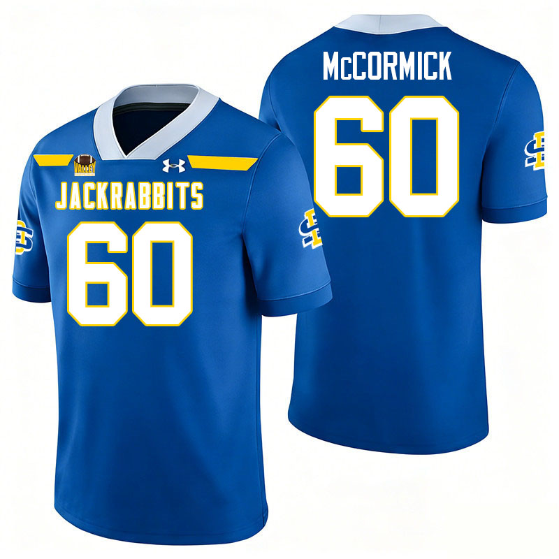 South Dakota State Jackrabbits #60 Mason McCormick College Football Jerseys,Uniforms-Royal